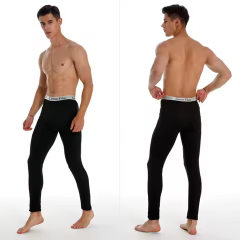 Men Thermal Underwear Men's Legging Tight Winter Warm Long John Underpant Thermo Underwear термобель