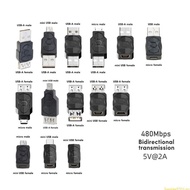 SUN USB2 0 Adapter Micro Mini Male Female Converter Connector USB Changer Adapter for Computer Table