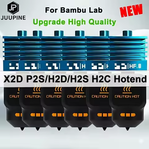 Upgrade For Bambu Lab P2S/H2D/H2S H2C X2D Hotend For Bambu Lab High Flow Hotend P2S Nozzle Hardened 