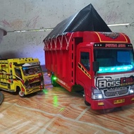 Mobilan Truk Kayu Besar / Truk Oleng / Mainan Truk Kayu