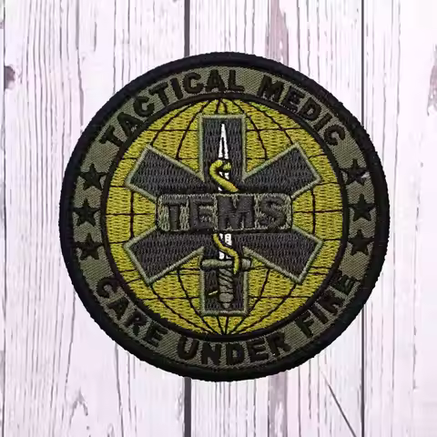tactical medic TEMS MBROIDERY PATCH