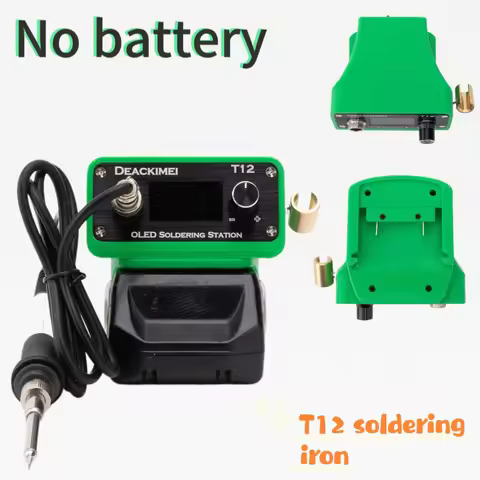 T12 Soldering Iron Welding Electric Digital Welding Station DIY Repair Cordless Suitable for Hitachi