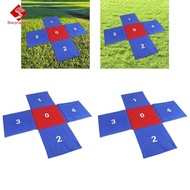 Sharprepublic Kids Jumping Pad Cross Shaped Gift Reaction Training for Team Building Games