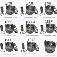 diesel engine 178F 186F 186FA 192F piston Air Cooled Diesel Generator Micro Tiller Parts 178F 186F 1