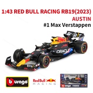 Bburago 1:43 2023 Las Vegas RB19 # 1 # 11 Red Bull F1 Racing Formula Car Static Simulation Diecast A
