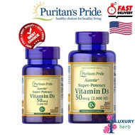 Puritan's Pride Vitamin D3 50 mcg (2000 IU) 100/200 softgels