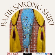 Batik Sarong Skirt (Size: S) [Nyonya Style & Ready Made] |Batik Jahit Siap| /Kebaya Nyonya/Skirt Bat