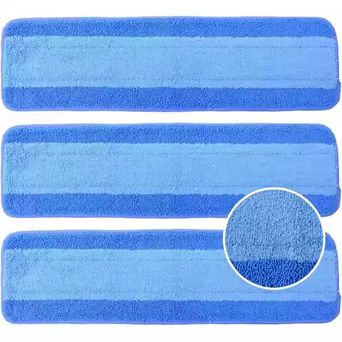 3 Pack Microfiber Mop Pads for Bona Spray Mop 18 Inch Reusable Washable Hardwood Floor Cleaner