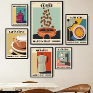 Italian Espresso Coffee Pot Beans Wall Art Wall Art Canvas Painting Poster And Prints Wall Pictures 