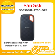 Sandisk SDSSDE81-4T00-G25 เอสเอสดีพกพา SanDisk Extreme PRO® Portable SSD V2 4TB