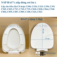 Nắp thay thế cho bồn cầu TOTO C300 C325 C350 C945 C864 C884 C819 C188 C885 C889 có kèm ốc vặn đầy đủ