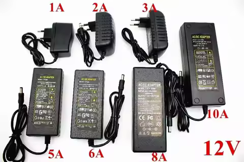 EU/US/UK/AU Power Supply Adapter Transformer AC 110-240V to DC 5V 12V 24V 1A 2A 3A 4A 5A 6A 7A 8A 10