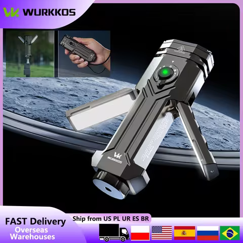 Wurkkos HD02 Multifunctional EDC Flashlight Double Side Lamp Rechargeable with 5000mAh Battery Local