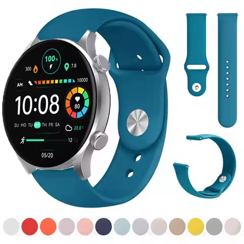 Silicone Strap For Haylou Solar Plus RT3/Solar Lite/Solar LS05 Soft Sport Band For Haylou Watch 2 Pr