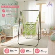 Caietie Baby Duyan with Metal Stand and Swing Cloth Chair