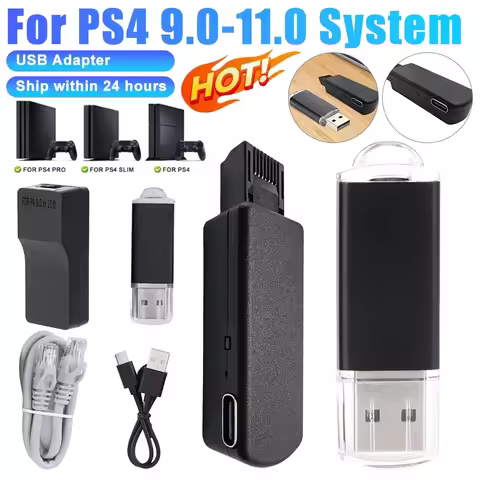 One-Key JB Tool Mod Kit USB Dongle with Type-C Cable Kit Game Accessories for PS4/PS4 Pro/PS4 Slim 9