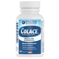 Colace Regular Strength Stool Softener, 100 mg Capsules, 250 Count, Docusate Sodium Stool Softener f