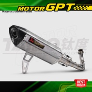 Akrapovic ZONTES 368G Modified Exhaust Pipe Titanium Stainless Steel Full System Exhaust Plug and pl