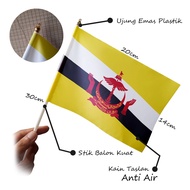 Nazhifa Printing - Small Brunei Darussalam Flag, Hand Country Flag, Parade, Festival