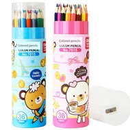 colour pencil pencil colour Deli 7015 Youku Series 36 Pensil Warna dengan Pengasah Berus Lukisan Sen