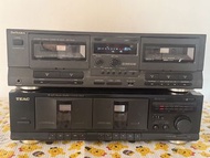 Technics RS-TR212 雙卡式錄音座T E A C雙卡帶銾音座兩部一齊共500