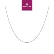 HABIB 750/18K White Gold Necklace BNSG3