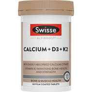 Swisse Ultiboost Calcium + D3 + K2 60 เม็ด