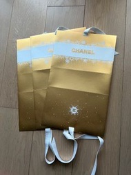 Chanel金色禮物包裝紙聖誕包裝盒Christmas