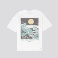 SMILEY WOODLAND WHITE GRAPHIC T-SHIRT