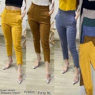 Ur013 Women's Trousers Stretchy Anti-Fade Import 9277