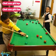 (BẢO HÀNH 6 THÁNG) Đồ chơi bàn Bi-A kích thước 140cm chất liệu bằng gỗ mặt nỉ Table Top Pool Table T