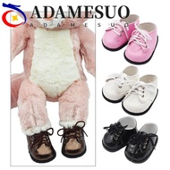 ADAMESUO 1 pair Labubu Canvas Doll Shoes, Lace-up Mini Doll Leather Shoes, Doll Accessories Kawaii C