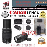 Lensa Canon 75 300 mm F/4-5.6 III Tele Canon 75-300 mm mark 3 m3 Canon 75 300mm Garansi 1 tahun