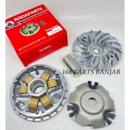 Rodaparts Complete Roller Housing + Bosh + Roller + Fan Honda Vario 150 Vario 125 K36 2012 to 2021