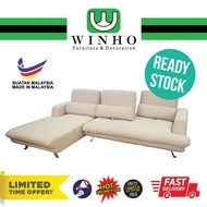 WINHO Bello Sofa Push Back Function Fabric Sofa 3 Seater Sofa Murah L Shape Sofa L Shape Murah Sofa 
