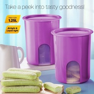 TUPPERWARE One Touch Window Canister Set (1.25L) 💥READY STOCK💥