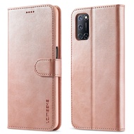 XICCI Retro Leather Case for OPPO A54 A74 A93 5G Luxury Magnetic Phone Case Card Holder Wallet Cover
