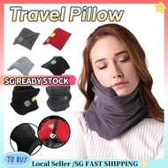 SG READY STOCK Neck Travel Pillow Protect The Cervical Spine Slow Rebound Memory Foam Flight Train Office Nap Sleep