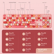 keyboard wireless mechanical keyboard MOFII Cute Rainbow High Color Value Wired Keyboard