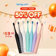 [6.6 SALE - 50% OFF] Zenyum Sonic Electric Toothbrush 2.0 -  Black/White/Pink/Blue/Green/Purple/Grey