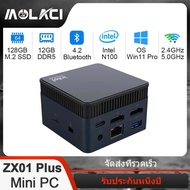 ใหม่ ZX01Plus Mini PC Alder-N Lake N100 Quad-Core WiFi 2.4G/5G Bluetooth 4.2 Quad-core HDMI Display Pocket Mini Computer(เปิดใช้งานล่วงหน้า Win11 Pro)