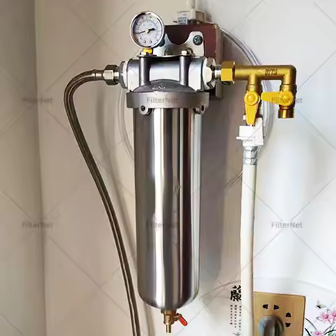 10inch Stainless Steel Filter Housing Prefilter With 1 Micron 5Micron Stainless Steel Filter Element