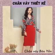 Red pencil skirt, 60cm, 3.5mm waist (available in sizes) - M46D