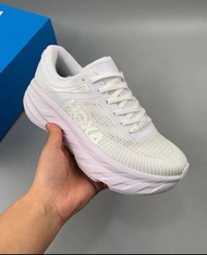 🌈HOKA ONE ONE Bondi 7 跑步鞋 男女同款 白色