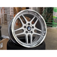NEW 18X8J 18X9.5J BMW M Parallel Rim (set of 4) Silver 5X120 for E39 E38 E60 E61 E24 E28 E32