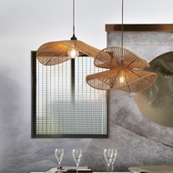 Rattan Pendant Lamp Janpanese Wicker Ceiling Chandelier Tea House Dining Room Parlor Restaurant Bar 