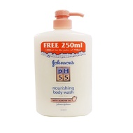 Johnson's PH5.5 Body Wash Almond 750ml FOC 250ml