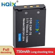 HQIX for CASIO EX-V9 V10 V8 Z250 V7 Z250BE Z250GD Z150 Z250PK Z300 camera NP-70 Charger Battery