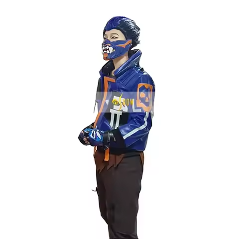 Valorant Yoru Cosplay Men Costume Outfits Valorant Yoru Jacket Shirt Pants Gloves Man Halloween Carn