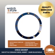CI1033 SKX007 Sub Style Ceramic Insert - Dark Blue/Gold